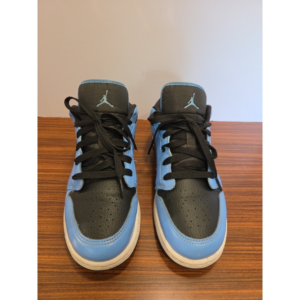 Nike Air Jordan 1 Low Royal Blue Toe Black White 553560 403 Boys Youth Size 7Y